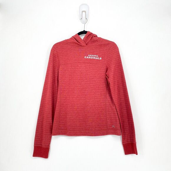 Tommy Bahama Women XS Arizona Cardinals Sweater Hooded Red Gray Reversible NEW